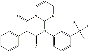 1-[3-(Trifluoromethyl)phenyl]-3-phenyl-1,9a-dihydro-2H-pyrimido[1,2-a]pyrimidine-2,4(3H)-dione 구조식 이미지