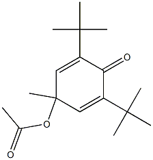 4-Acetoxy-2,6-di-tert-butyl-4-methyl-2,5-cyclohexadien-1-one Structure