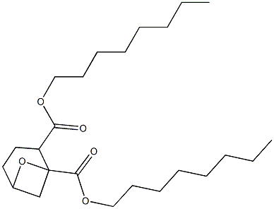 7-Oxabicyclo[3.1.1]heptane-1,2-dicarboxylic acid dioctyl ester Structure