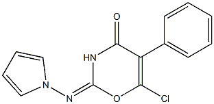 2-Pyrrolizino-5-phenyl-6-chloro-4H-1,3-oxazin-4-one Structure