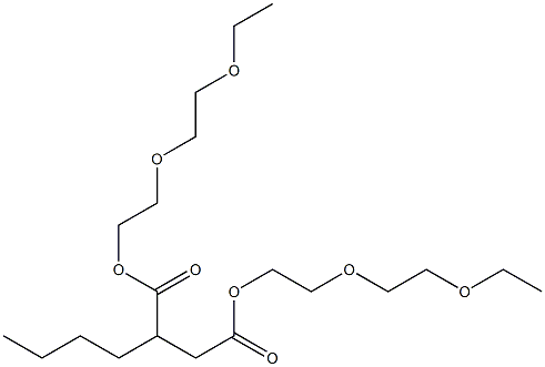 Butylsuccinic acid bis[2-(2-ethoxyethoxy)ethyl] ester 구조식 이미지