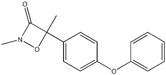 2,4-Dimethyl-4-(4-phenoxyphenyl)-1,2-oxazetidin-3-one Structure