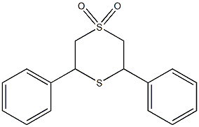 2,6-Diphenyl-1,4-dithiane 4,4-dioxide 구조식 이미지