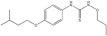 3-Propoxy-1-(4-isopentyloxyphenyl)thiourea Structure