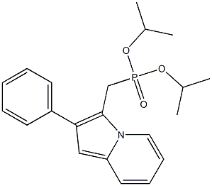 (2-Phenylindolizin-3-yl)methylphosphonic acid diisopropyl ester Structure