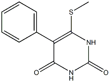 5-Phenyl-6-(methylthio)pyrimidine-2,4(1H,3H)-dione 구조식 이미지
