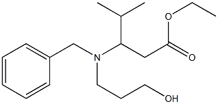 3-[Benzyl(3-hydroxypropyl)amino]-4-methylvaleric acid ethyl ester Structure