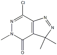 3,3,5-Trimethyl-7-chloro-3H-pyrazolo[3,4-d]pyridazin-4(5H)-one Structure