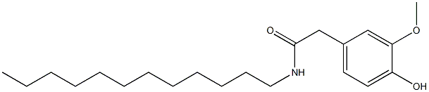 N-Dodecyl-4-hydroxy-3-methoxybenzeneacetamide 구조식 이미지
