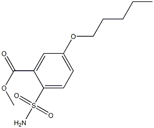 5-Pentyloxy-2-sulfamoylbenzoic acid methyl ester Structure