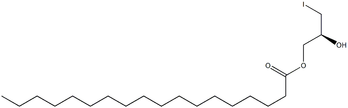 [S,(-)]-3-Iodo-1,2-propanediol 1-stearate Structure