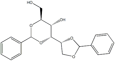 1-O,2-O:3-O,5-O-Dibenzylidene-L-glucitol 구조식 이미지