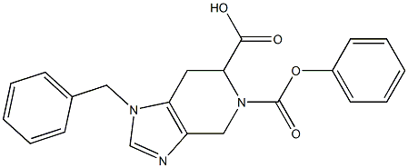 1-Benzyl-4,5,6,7-tetrahydro-1H-imidazo[4,5-c]pyridine-5,6-dicarboxylic acid 5-phenyl ester Structure