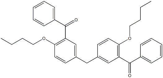 3,3''-Methylenebis(6-butoxybenzophenone) 구조식 이미지