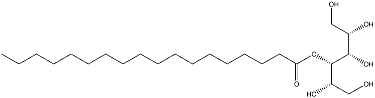 L-Mannitol 4-octadecanoate 구조식 이미지