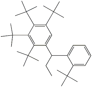 1-(2,3,4,5-Tetra-tert-butylphenyl)-1-(2-tert-butylphenyl)propane 구조식 이미지