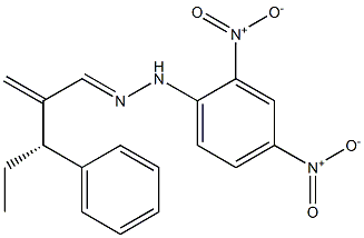 [S,(-)]-2-Methylene-3-phenylvaleraldehyde 2,4-dinitrophenylhydrazone Structure