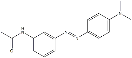 3'-[(p-Dimethylaminophenyl)azo]acetanilide 구조식 이미지