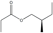 (-)-Propionic acid (R)-2-methylbutyl ester Structure