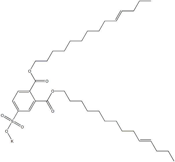 4-(Potassiosulfo)phthalic acid di(10-tetradecenyl) ester Structure