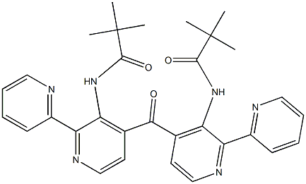 2-Pyridinyl[3-[(1-oxo-2,2-dimethylpropyl)amino]pyridin-4-yl] ketone 구조식 이미지