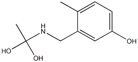 3-[(1,1-Dihydroxyethyl)aminomethyl]-4-methylphenol Structure