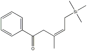 [(Z)-3-Methyl-5-oxo-5-phenyl-2-pentenyl]trimethylsilane Structure