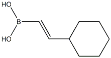 (E)-2-Cyclohexylethenylboronic acid 구조식 이미지