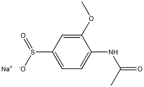 4-(Acetylamino)-3-methoxybenzenesulfinic acid sodium salt Structure