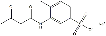 3-(Acetoacetylamino)-4-methylbenzenesulfonic acid sodium salt 구조식 이미지