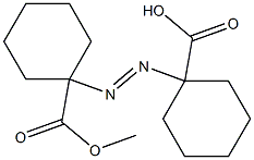 1,1'-Azobis(cyclohexanecarboxylic acid methyl) ester Structure