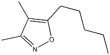 5-Pentyl-3,4-dimethylisoxazole 구조식 이미지