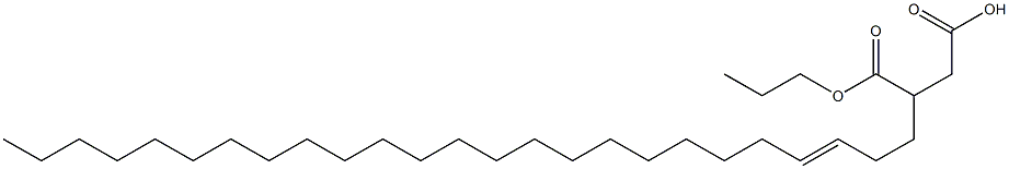 3-(3-Pentacosenyl)succinic acid 1-hydrogen 4-propyl ester 구조식 이미지