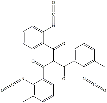 Tris(3-methyl-2-isocyanatobenzoyl)methane Structure