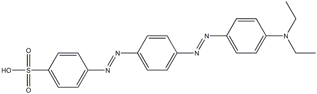 4-[[4-[[4-(Diethylamino)phenyl]azo]phenyl]azo]benzenesulfonic acid 구조식 이미지