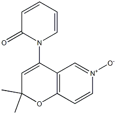 2,2-Dimethyl-4-[(1,2-dihydro-2-oxopyridin)-1-yl]-2H-pyrano[3,2-c]pyridine 6-oxide Structure