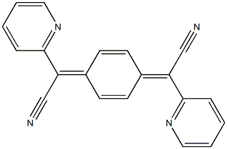 2-[4-[Cyano(2-pyridinyl)methylene]-2,5-cyclohexadien-1-ylidene]-2-(2-pyridinyl)acetonitrile Structure