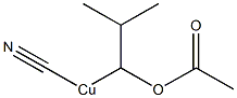 (1-Acetyloxy-2-methylpropyl)cyanocopper(II) 구조식 이미지