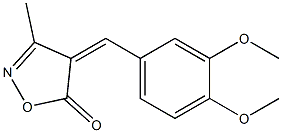 3-Methyl-4-(3,4-dimethoxybenzylidene)isoxazol-5(4H)-one Structure