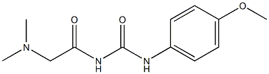 1-(N,N-Dimethylglycyl)-3-(p-methoxyphenyl)urea Structure