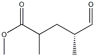 (2R)-2-Methyl-4-(methoxycarbonyl)pentanal 구조식 이미지