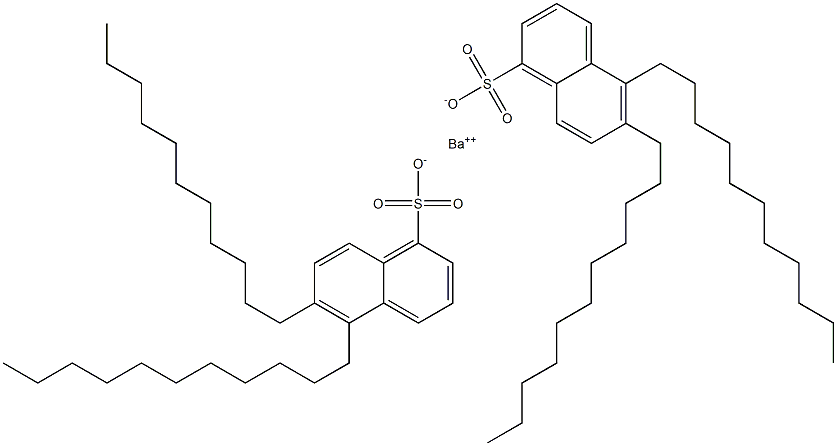 Bis(5,6-diundecyl-1-naphthalenesulfonic acid)barium salt 구조식 이미지