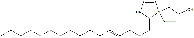 1-Ethyl-2-(4-hexadecenyl)-1-(2-hydroxyethyl)-4-imidazoline-1-ium 구조식 이미지