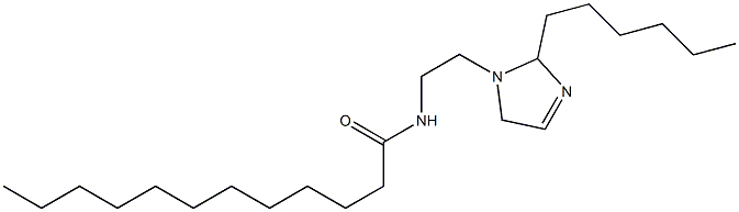 1-(2-Lauroylaminoethyl)-2-hexyl-3-imidazoline 구조식 이미지