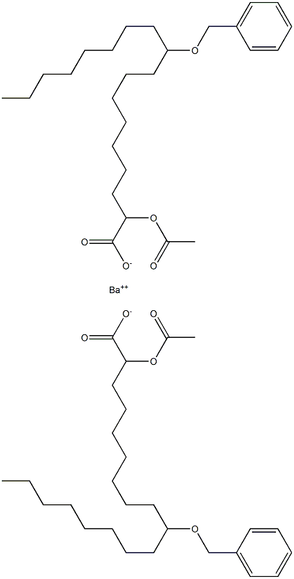 Bis(10-benzyloxy-2-acetyloxystearic acid)barium salt 구조식 이미지