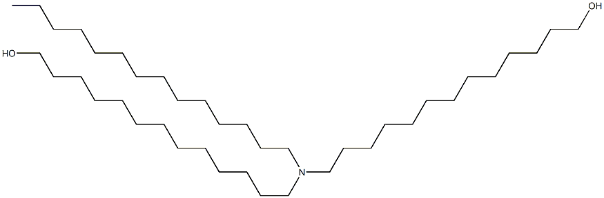 13,13'-(Tetradecylimino)bis(1-tridecanol) 구조식 이미지