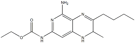 N-[(5-Amino-1,2-dihydro-3-butyl-2-methylpyrido[3,4-b]pyrazin)-7-yl]carbamic acid ethyl ester Structure
