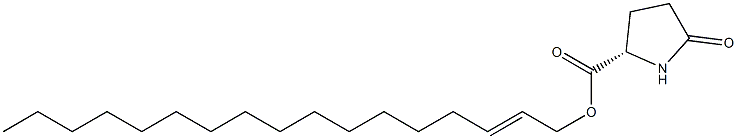 (S)-5-Oxopyrrolidine-2-carboxylic acid 2-heptadecenyl ester 구조식 이미지