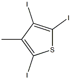 2,4,5-Triiodo-3-methylthiophene 구조식 이미지