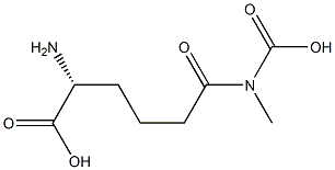 (-)-5-(Carboxymethylcarbamoyl)-D-norvaline 구조식 이미지